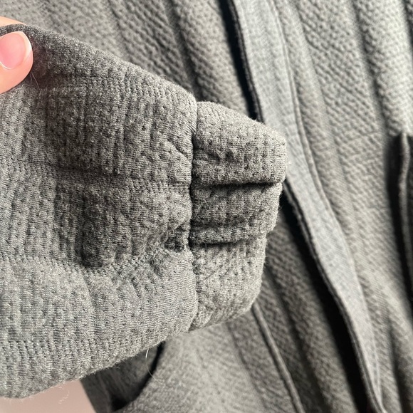 Zara | Moss Green Full Zip High Funnel Neck Bomber Jacket ML Oversized Fall Cozy - Picture 4 of 8